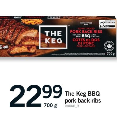 THE KEG BBQ PORK BACK RIBS, 700 G