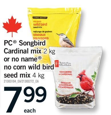 PC® SONGBIRD CARDINAL MIX, 2 KG OR NO NAME® NO …