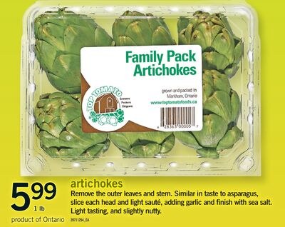 ARTICHOKES, 1 LB