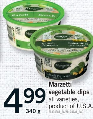 MARZETTI VEGETABLE DIPS, 340 g