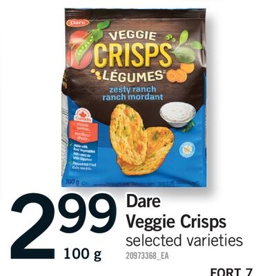 DARE VEGGIE CRISPS, 100 g