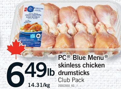 PC® BLUE MENU® SKINLESS CHICKEN DRUMSTICKS