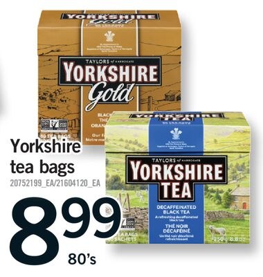 YORKSHIRE TEA BAGS, 80's