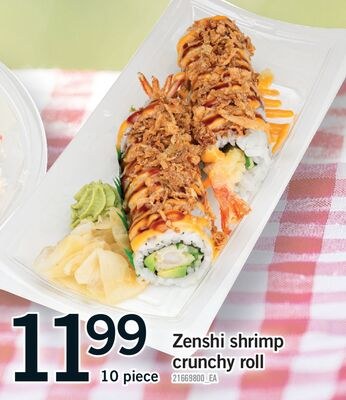 ZENSHI SHRIMP CRUNCHY ROLL, 10 PIECE