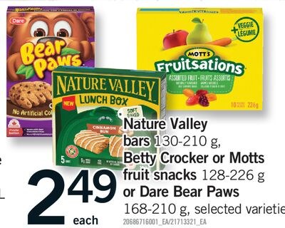NATURE VALLEY BARS, 130-210 G, BETTY CROCKER OR…