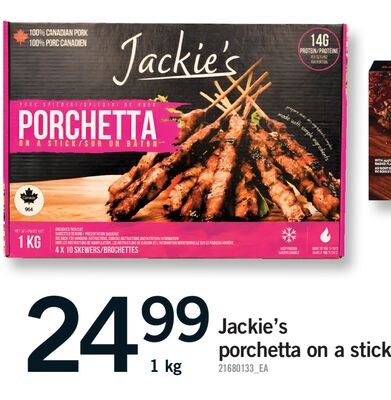 JACKIE'S PORCHETTA ON A STICK, 1 KG