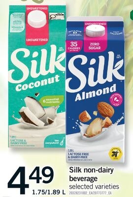 SILK NON-DAIRY BEVERAGE, 1.75/1.89 L
