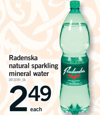 RADENSKA NATURAL SPARKLING MINERAL WATER