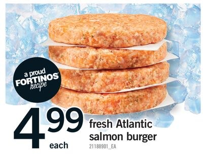 FRESH ATLANTIC SALMON BURGER