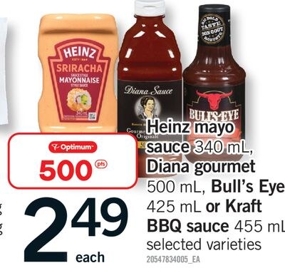 HEINZ MAYO SAUCE, 340 ML, DIANA GOURMET, 500 ML…