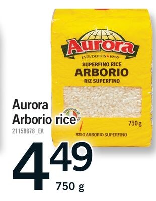 AURORA ARBORIO RICE, 750 G