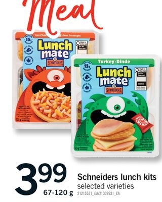 SCHNEIDERS LUNCH KITS, 67-120 G
