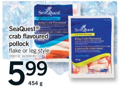 SEAQUEST® CRAB FLAVOURED POLLOCK, 454 G