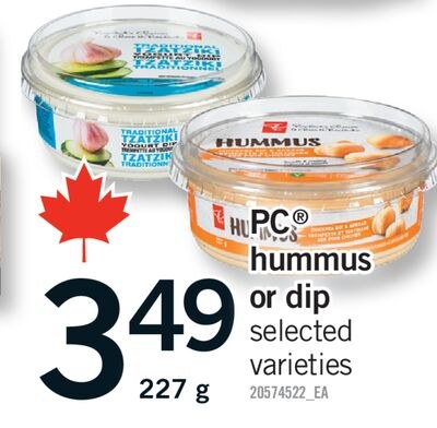 PC® HUMMUS OR DIP, 227 g