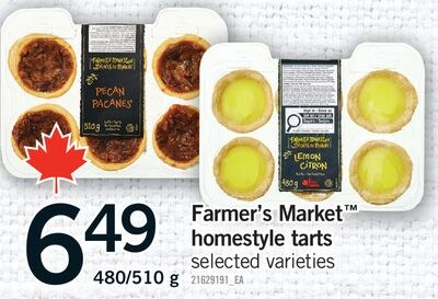 FARMER'S MARKET™ HOMESTYLE TARTS, 480/510 G