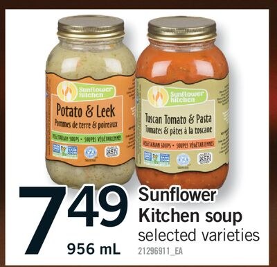 SUNFLOWER KITCHEN SOUP, 956 ML