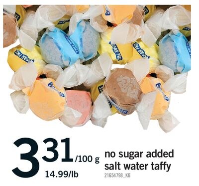 NO SUGAR ADDED SALT WATER TAFFY