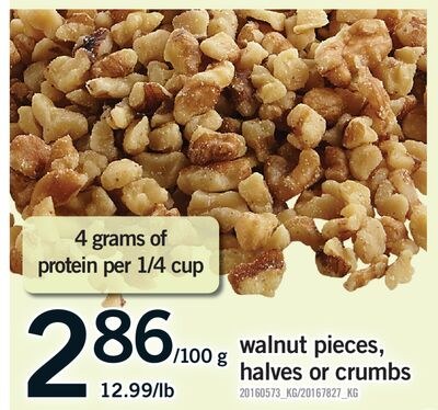 WALNUT PIECES, HALVES OR CRUMBS