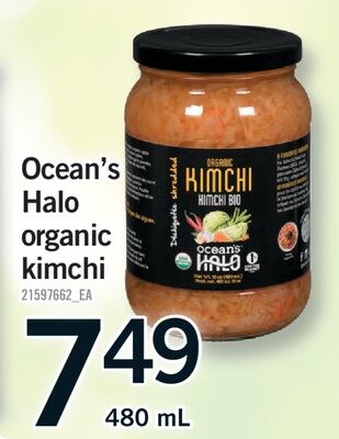OCEAN'S HALO ORGANIC KIMCHI, 480 ML
