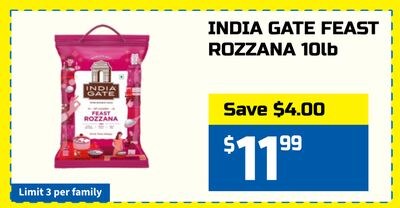 INDIA GATE FEAST ROZZANA 10lb