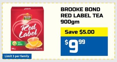 BROOKE BOND RED LABEL TEA 900gm