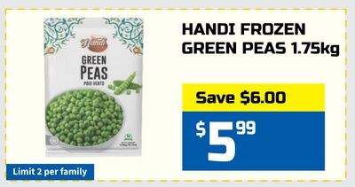 HANDI FROZEN GREEN PEAS 1.75kg