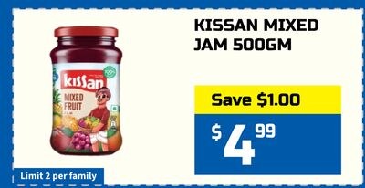 KISSAN MIXED JAM 500GM