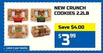 NEW CRUNCH COOKIES 2.2LB