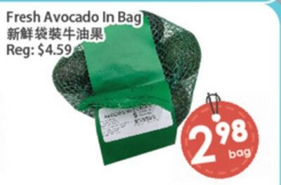 Fresh Avocado In Bag
