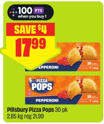 Pillsbury Pizza Pops 30 pk 2.85 kg