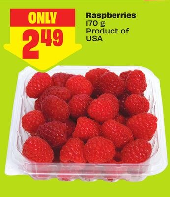 Raspberries 170 g Product of USA