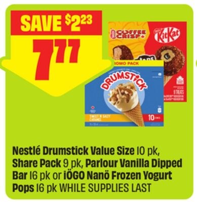 Nestlé Drumstick Value Size 10 pk, Share Pack 9…