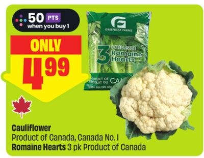 Cauliflower Product of Canada, Canada No. 1 Rom…
