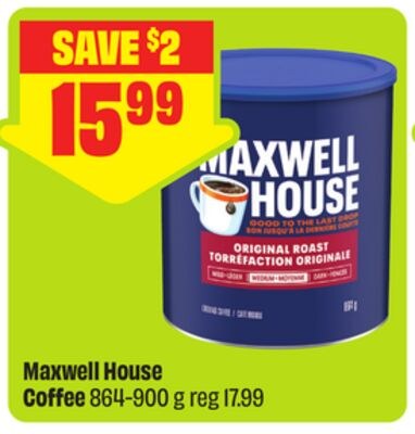 Maxwell House Coffee 864-900 g