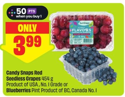 Candy Snaps Red Seedless Grapes 454 g Product o…