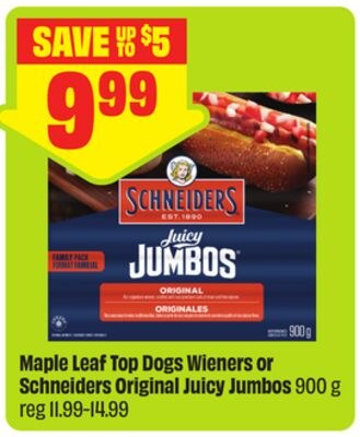 Maple Leaf Top Dogs Wieners or Schneiders Origi…