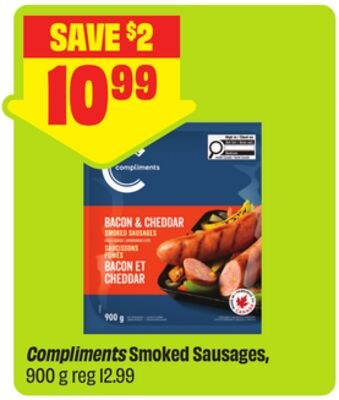 Compliments Smoked Sausages 900 g