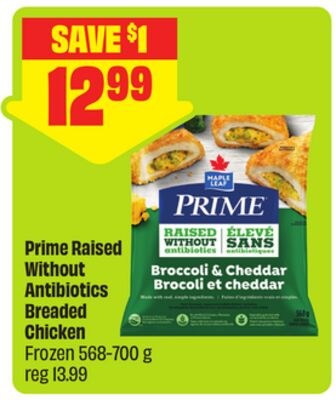 Prime Raised Without Antibiotics Breaded Chicke…