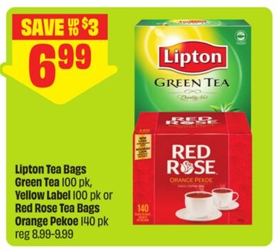 Lipton Tea Bags Green Tea 100 pk, Yellow Label …