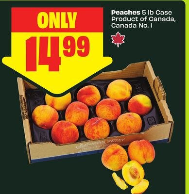 Peaches 5 lb Case Product of Canada, Canada No.…