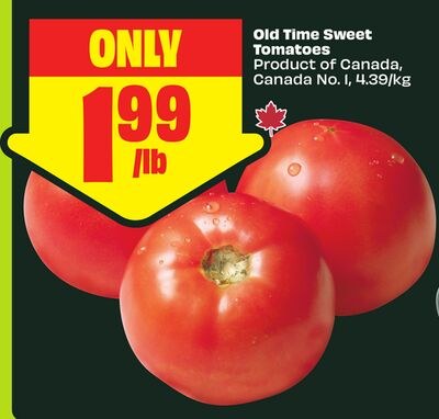 Old Time Sweet Tomatoes Product of Canada, Cana…