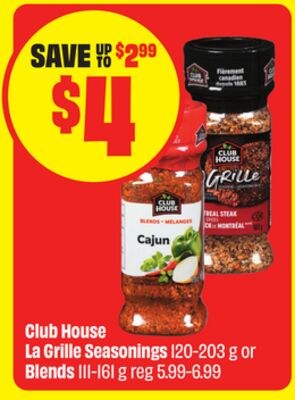 Club House La Grille Seasonings 120-203 g or Bl…