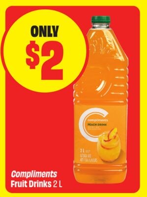 Compliments Fruit Drinks 2 L