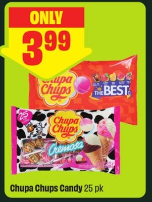 Chupa Chups Candy 25 pk