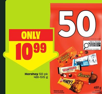 Hershey 50 pk 481-515 g