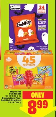 Maynards Fun Treats 45 pk 562 g or Pepperidge F…