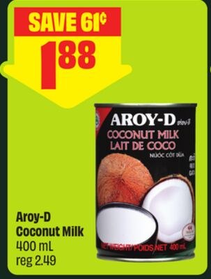 AROY-D Coconut Milk 400 mL