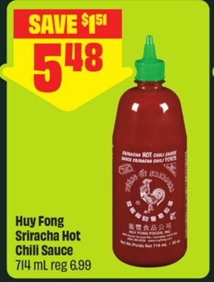 Huy Fong Sriracha Hot Chili Sauce 714 mL