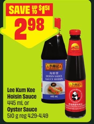 Lee Kum Kee Hoisin Sauce 445 mL or Oyster Sauce…