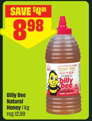Billy Bee Natural Honey 1 kg